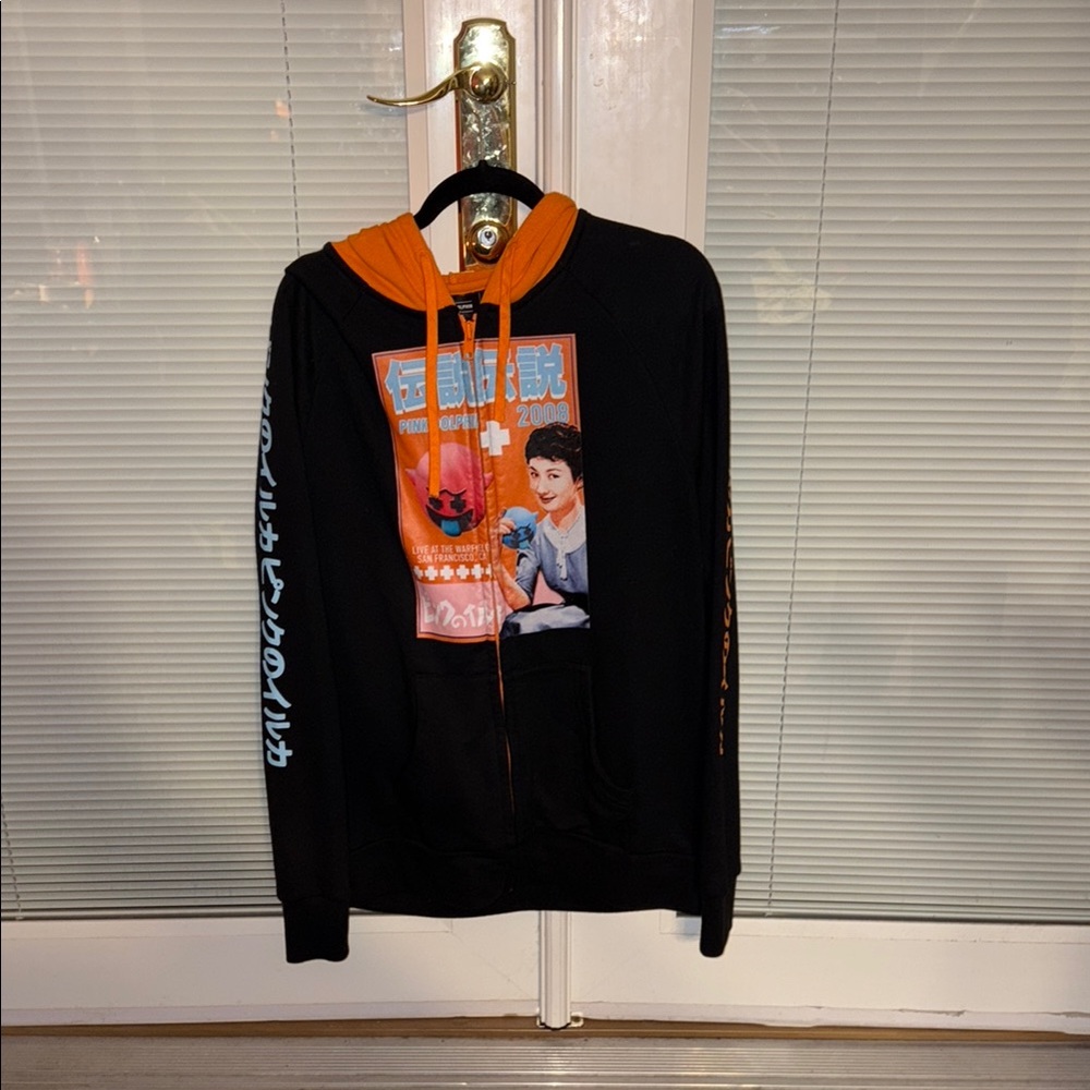 Pink Dolphin The Wave Tours Zip Hoodie